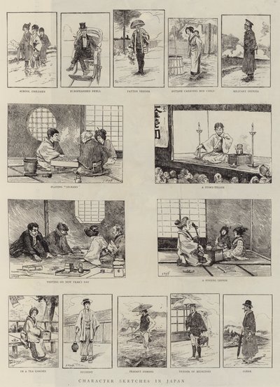 Character Sketches in Japan by Georges Ferdinand Bigot